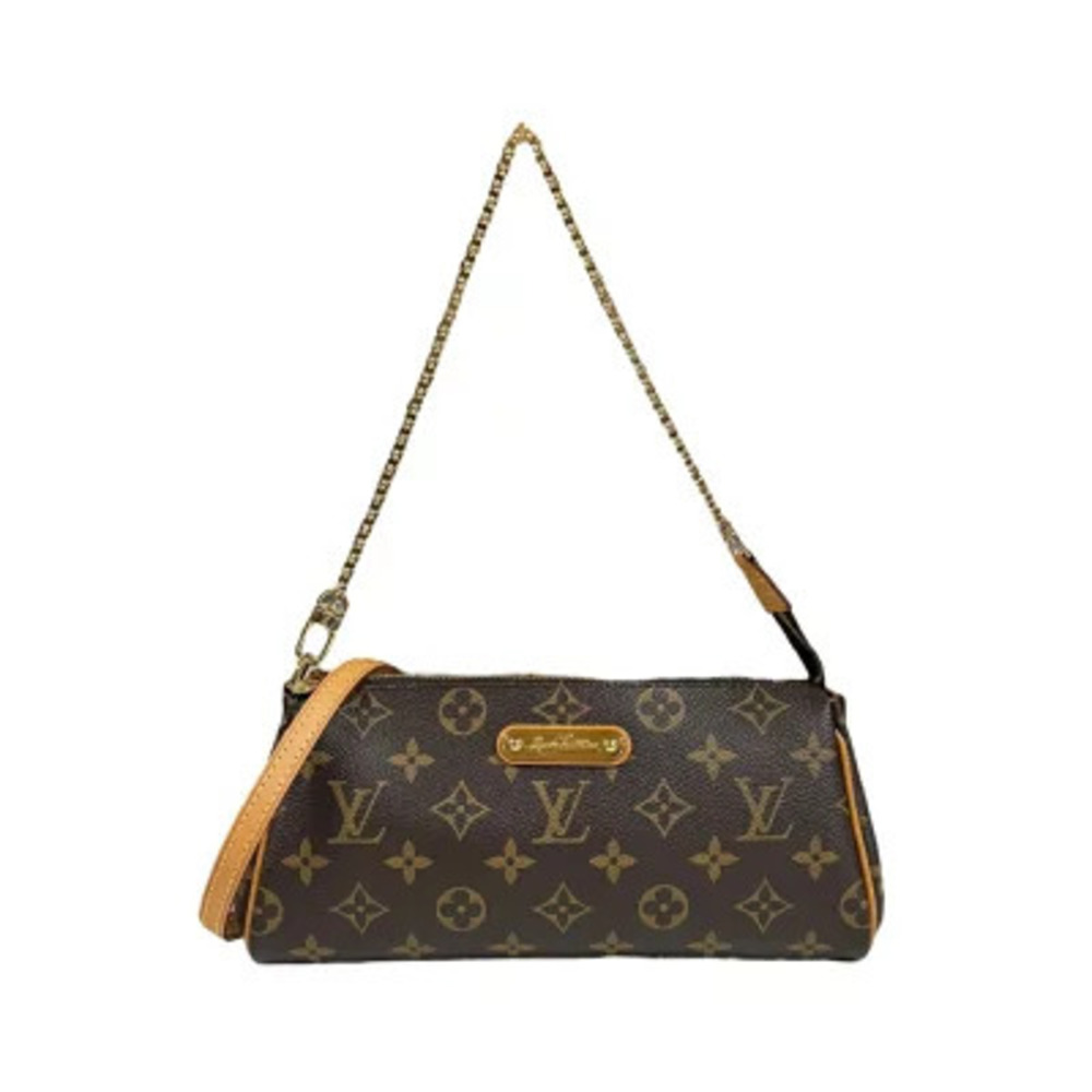 Louis Vuitton Eva Monogram Shoulder Bag Canvas Brown